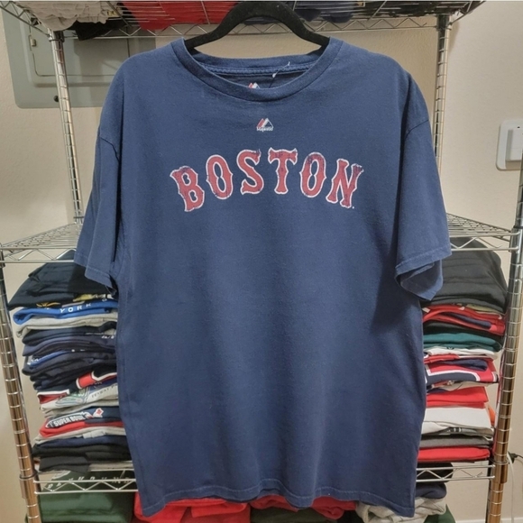 Boston Red Sox Men's Size XL Navy Blue Graphic print t-shirt - Picture 1 of 2
